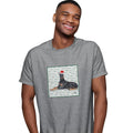 Doberman Pinscher Happy Howlidays Text - Adult Unisex T-Shirt