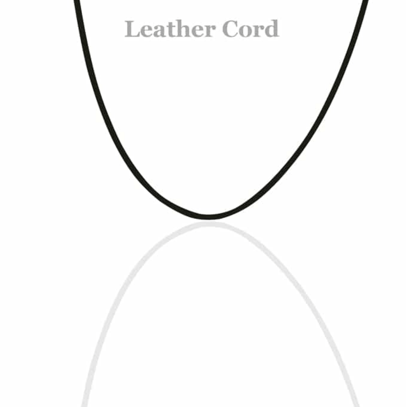 Leather Cord with Sterling Silver Clasp