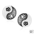 Yin & Yang Paw Post Earrings