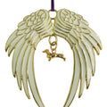 Dachshund Gold Plated Holiday Angel Wing Ornament