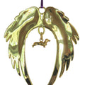 Dachshund Gold Plated Holiday Angel Wing Ornament