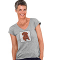 Red Dachshund Love Text - Women's V-Neck T-Shirt