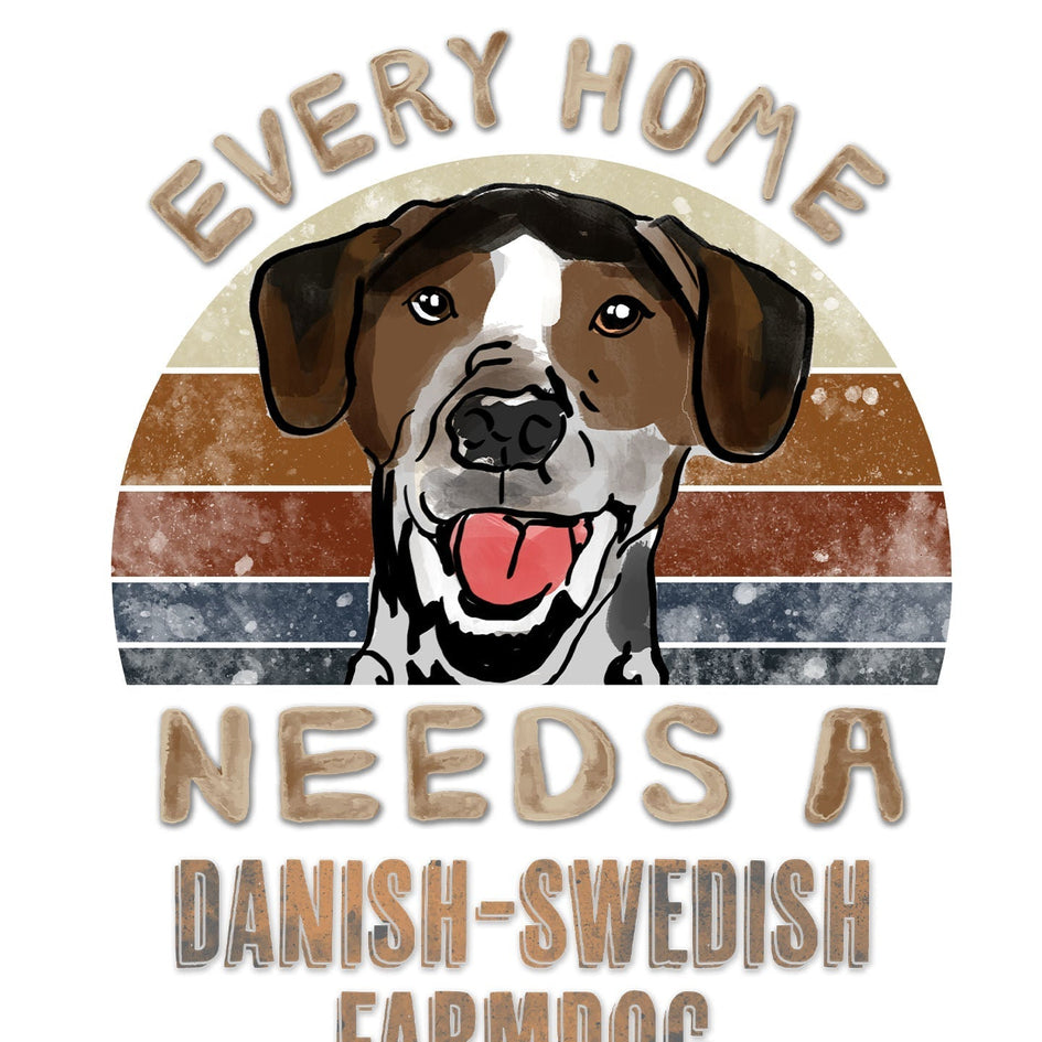 Every Home Needs a Danish-Swedish Farmdog - Women's V-Neck T-Shirt