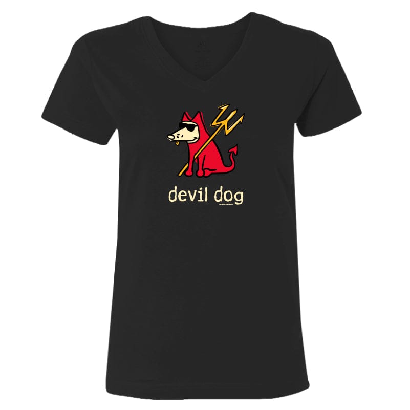 Devil Dog - Ladies T-Shirt V-Neck