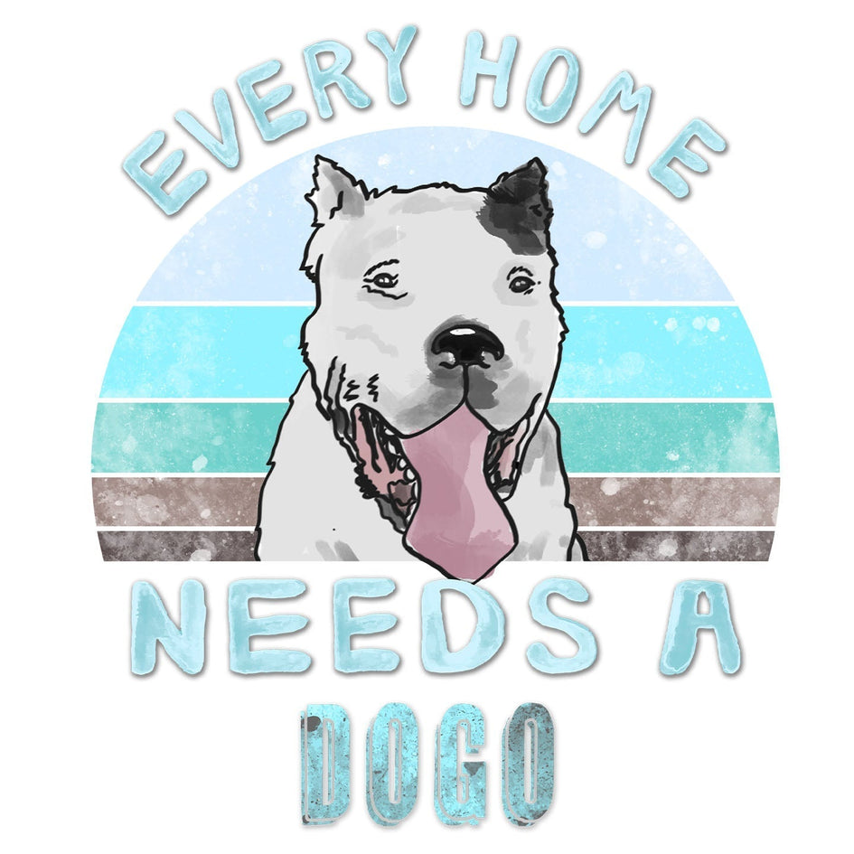 Every Home Needs a Dogo Argentino - Women's V-Neck T-Shirt