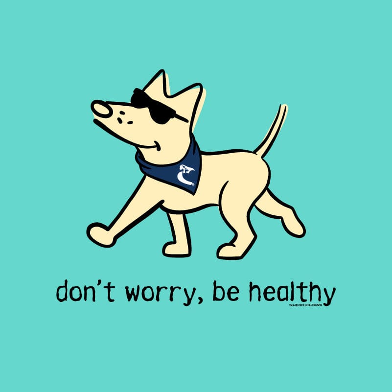 Don't Worry Be Healthy - Ladies T-Shirt V-Neck