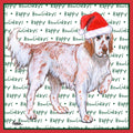 English Setter Happy Howlidays Text - Adult Unisex Long Sleeve T-Shirt