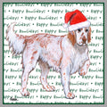 English Setter Happy Howlidays Text - Adult Unisex Crewneck Sweatshirt