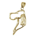 English Setter 14K Gold Cut Out Pendant