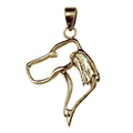 English Setter 14K Gold Cut Out Pendant