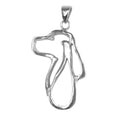 English Springer Spaniel Sterling Silver Cut Out Pendants