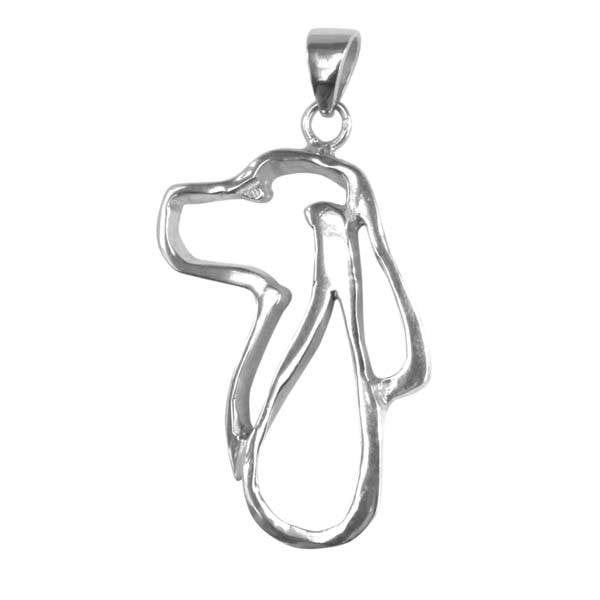 English Springer Spaniel Sterling Silver Cut Out Pendants