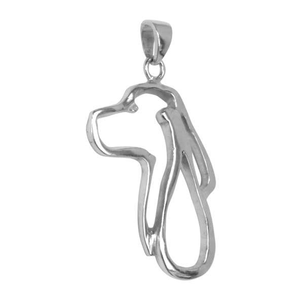 English Springer Spaniel Sterling Silver Cut Out Pendants