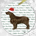 Field Spaniel "Happy Howlidays" Ornament