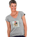 French Bulldog (Fawn) Happy Howlidays Text - Women's V-Neck T-Shirt
