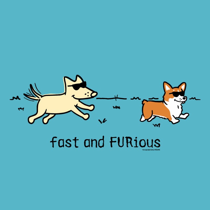 Fast and FUR-ious - Ladies T-Shirt V-Neck