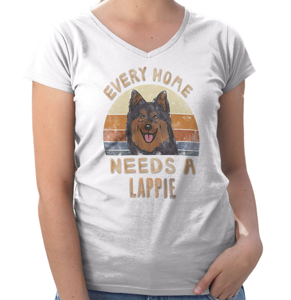 Every Home Needs a Finnish Lapphund - Women's V-Neck T-Shirt