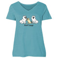 Fluff Lover - Ladies Curvy V-Neck Tee