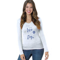 For the Love of All Things Dog - Women's V-Neck Long Sleeve T-Shirt