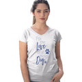 For the Love of All Things Dog - Women's V-Neck T-Shirt