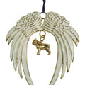 French Bulldog Gold Plated Holiday Angel Wing Ornament