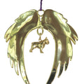 French Bulldog Gold Plated Holiday Angel Wing Ornament
