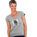 French Bulldog Love Text - Women's V-Neck T-Shirt