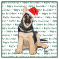 German Shepherd Puppy Happy Howlidays Text - Women's V-Neck T-Shirt
