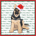 German Shepherd Puppy Happy Howlidays Text - Adult Unisex Long Sleeve T-Shirt