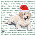 Golden Retriever Puppy Happy Howlidays Text - Women's V-Neck T-Shirt