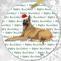 Great Dane, Fawn "Happy Howlidays" Ornament