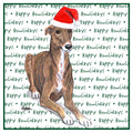 Greyhound Happy Howlidays Text - Women's V-Neck T-Shirt
