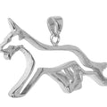 German Shepherd Dog Sterling Silver Cut Out Pendants