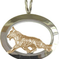 German Shepherd Dog Sterling & 14k Gold Jewelry