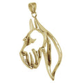 Giant Schnauzer 14K Gold Cut Out Pendant