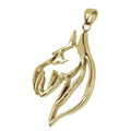 Giant Schnauzer 14K Gold Cut Out Pendant