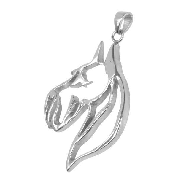 Giant Schnauzer Sterling Silver Cut Out Pendants