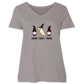Gnome Sweet Gnome - Ladies Plus V-Neck Tee