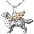 Golden Retriever Angel Charm