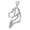 Golden Retriever Sterling Silver Cut Out Pendants