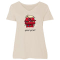 Good Grief - Ladies Curvy V-Neck Tee