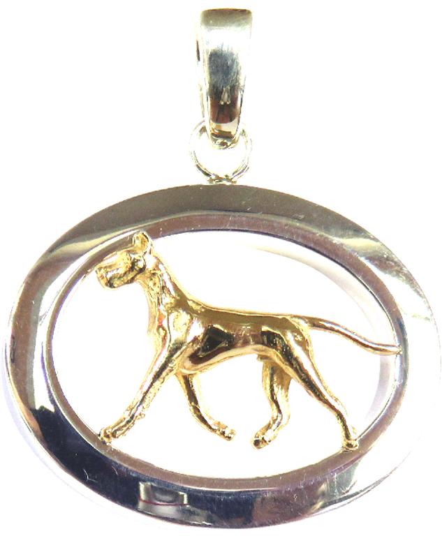 Great Dane Sterling & 14k Gold Jewelry