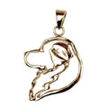 Great Pyrenees 14K Gold Cut Out Pendant