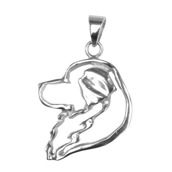 Great Pyrenees Sterling Silver Cut Out Pendants