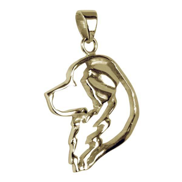 Great Pyrenees 14K Gold Cut Out Pendant