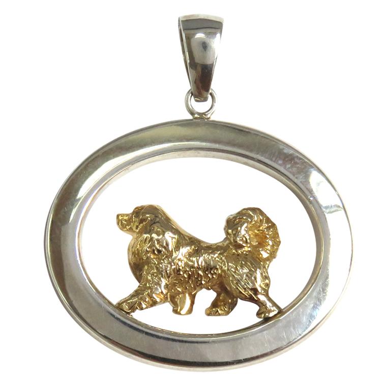 Great Pyrenees Sterling & 14k Gold Jewelry