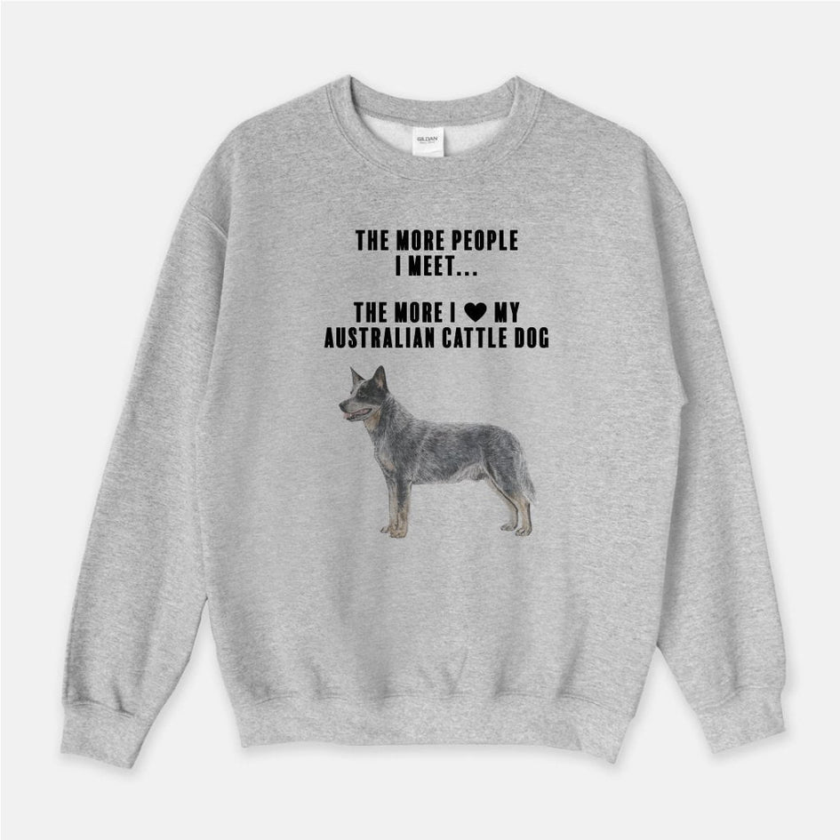 Australian Cattle Dog Love Unisex Crew Neck Sweatshirt