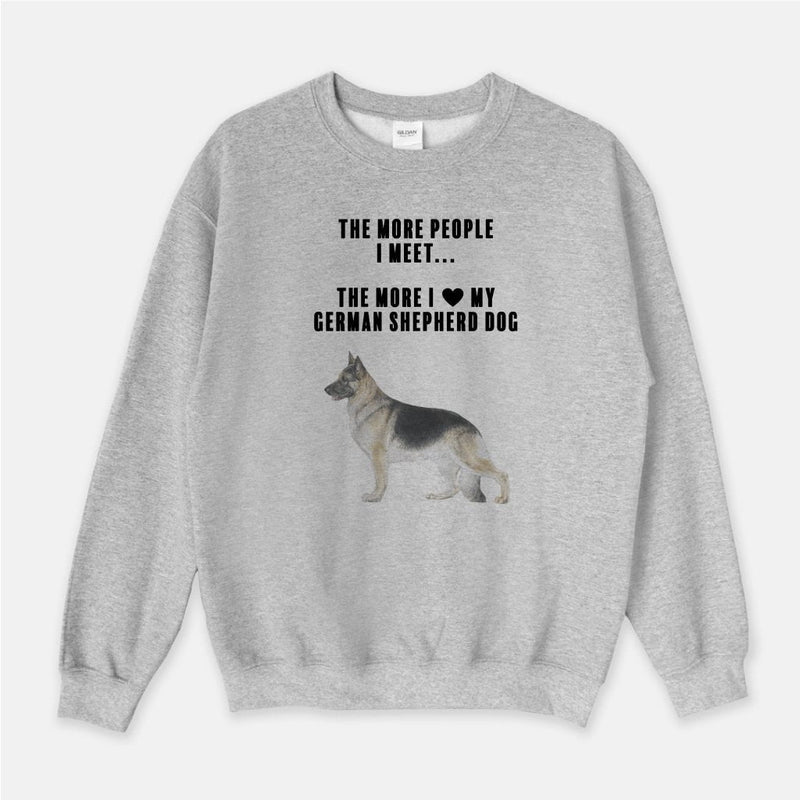 German Shepherd Dog Love Unisex Crew Neck Sweatshirt