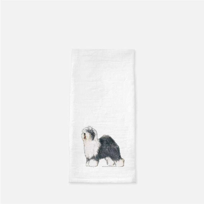 Old English Sheepdog Tea Towel