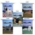 Border Terrier House Flag